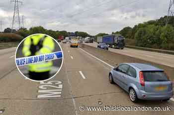 Met Police update on man hurt in Upminster M25 lorry crash
