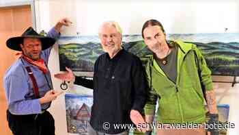 Vernissage in Altensteig: Wolfram Paul zeigt Werke rund um Häuser