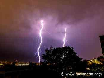 Les Alpes-Maritimes en alerte jaune aux orages: près de 2.500 impacts de foudre recensés dans le département