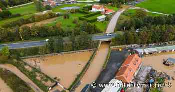 People told to 'remain vigilant' as East Yorkshire roads reopen following weekend floods - but Storm Ciarán approaches