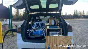 A Tesla Model X owner installed a bed and kitchen, spent a year traveling to 49 states