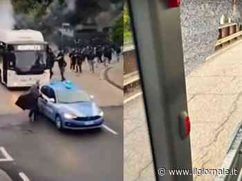 Paura dopo Vicenza-Padova: sassi e bottiglie contro bus di tifosi. La furia degli ultras