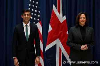 US VP Harris to Discuss Israel, Ukraine With UK's Sunak on London Visit