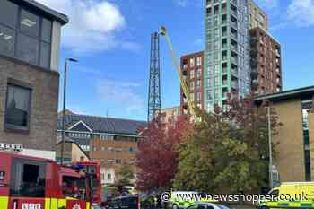 Man spends hours on building site crane in St Marks Road Bromley