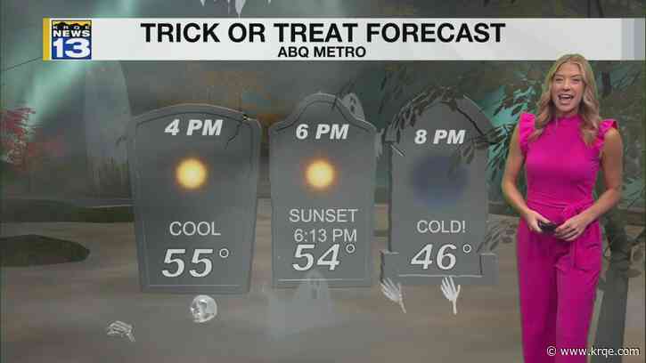 Chilly Halloween, warmer late-week around New Mexico
