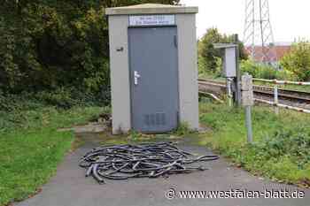 Lübbecke: Diebe klauen wieder Kupferkabel