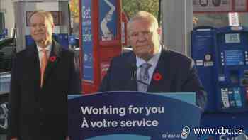 Ontario extends 5.7 cent/litre gas tax cut to June 2024, Ford calls on feds to ditch carbon tax
