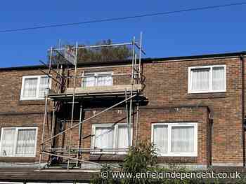Wood Green woman left with scaffolding but window unrepaired