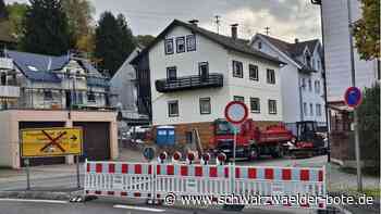 Baustelle in Calmbach: Mal wieder ist die B 294 dicht