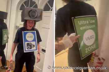 Viral TikTok shows man dressed as ULEZ camera for Halloween