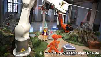 Kasperle-Puppentheater mit Kuka-Robotern im Rathaus zu sehen