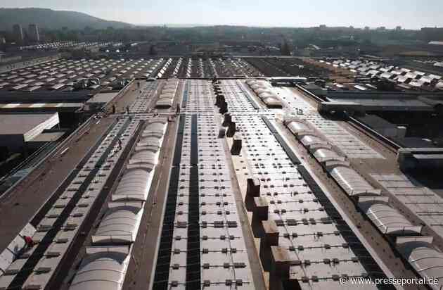 Škoda Auto: Neue Photovoltaik-Dachanlage trägt zur klimaneutralen Produktion bei