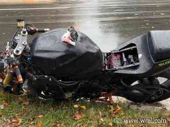 Motorcyclist injured in Raleigh school bus crash