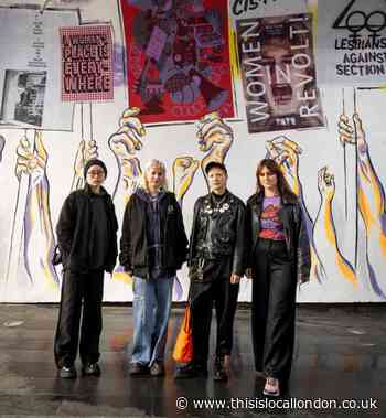 Women In Revolt mural of feminist activism in Camden
