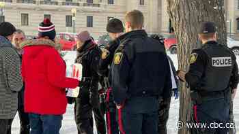 Man on MPI picket line suffers minor injuries in assault outside Manitoba Legislature, police say