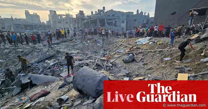 Israel-Hamas war live: dozens reported dead after blast at Gaza refugee camp; Israel’s ground operation coming at ‘heavy price’