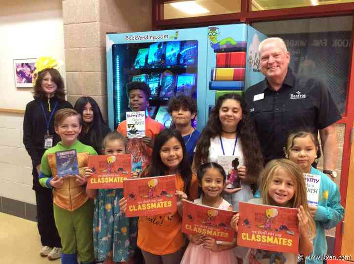 Bastrop elementary school unveils book vending machine