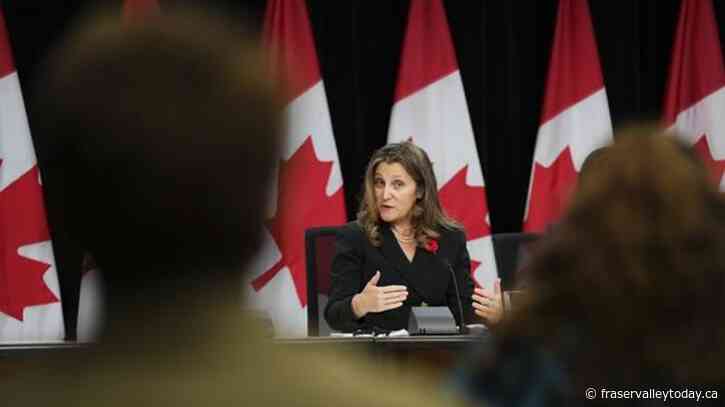 Freeland to meet with provincial finance ministers on possible Alberta CPP withdrawal