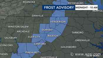 Frost advisory issued as part of rainy, chilly Halloween night
