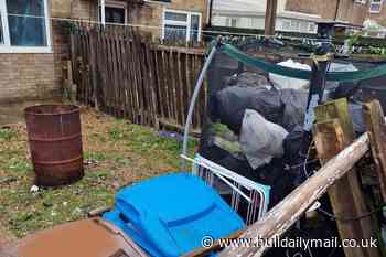 Resident who let rubbish pile up on trampoline in Hull garden forced to pay £1,500