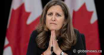 Freeland to meet finance ministers on Alberta’s proposed CPP withdrawal
