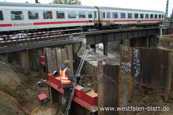 Bad Oeynhausen: Deutsche Bahn setzt die ersten Hilfsbrücken ein