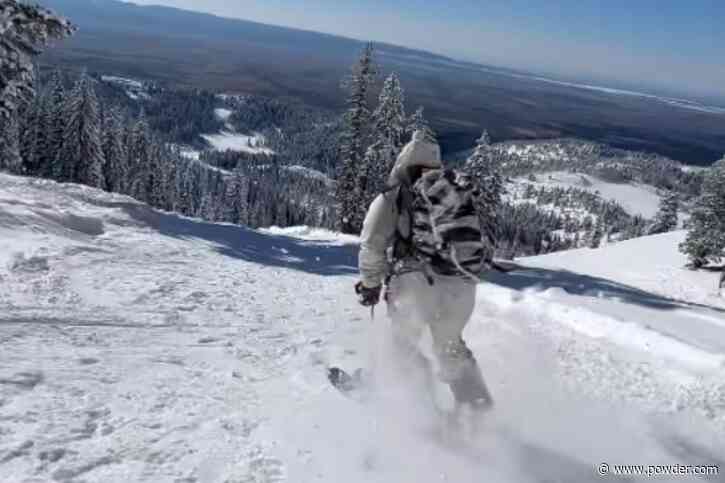 Pro Skier Makes First Turns Of The Season At Wyoming Resort