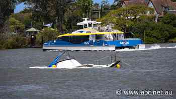 Investigation launched after Brisbane ferry service crashes and sinks stationary boat