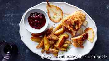 Cordon bleu mit Birne und Gorgonzola