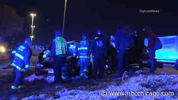 Several crashes reported in Chicago area as icy roads make for dangerous travel