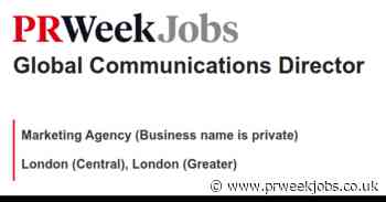 Marketing Agency  (Business name is private): Global Communications Director