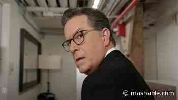 John Carpenter scares Stephen Colbert backstage in 'Late Show' Halloween opener