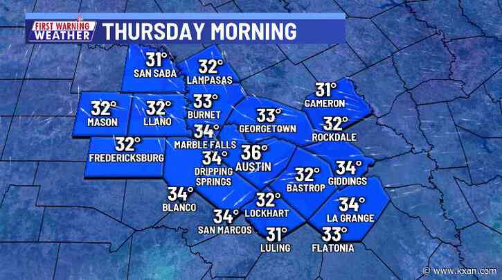 Sunny and chilly, but near freezing again tonight