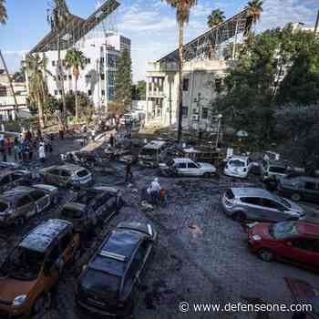 What caused the explosion at the Gaza hospital?