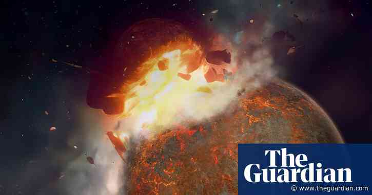 Blobs near Earth’s core are remnants of collision with another planet, study says