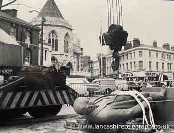 Blackburn Hornby statue found new home in the town centre