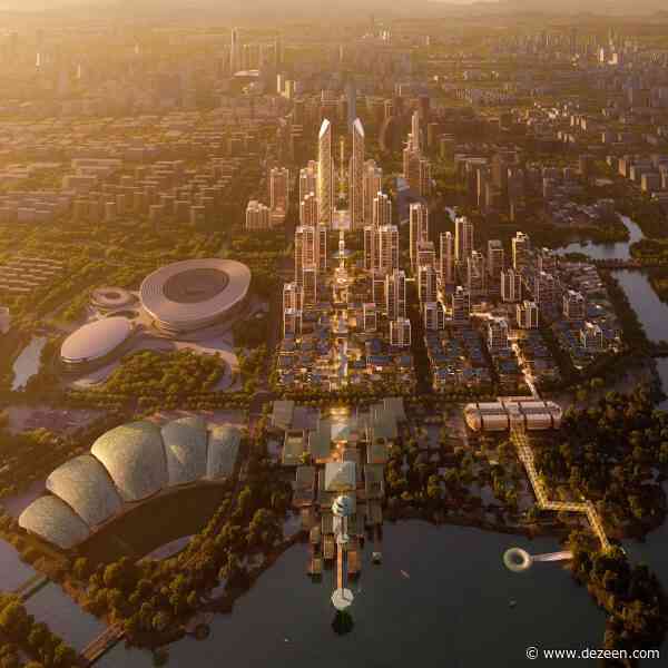 Foster + Partners unveils design for Hangzhou centre around "leafy spine"