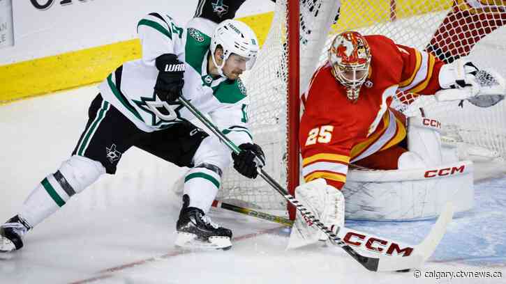 Benn has two points as Stars win 4-3, hand Flames sixth-straight loss
