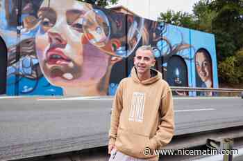 À Antibes, ce street artist a peint une toile de maître à la bombe