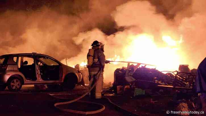 Body located at the scene of a motorhome fire on Silver Skagit Road in Hope