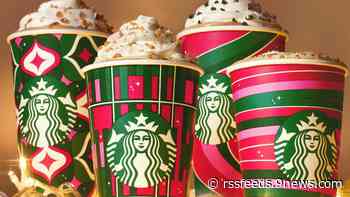 Here's the holiday drink and food menu at Starbucks
