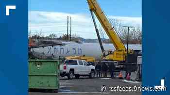 SpaceX rocket being installed in Littleton