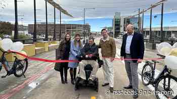 Denver mayor, community leaders celebrate replacement of Larimer Street bridge