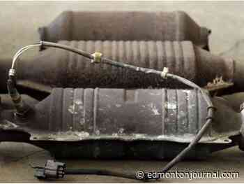 Police return stolen catalytic converters to Leduc owners, two charged