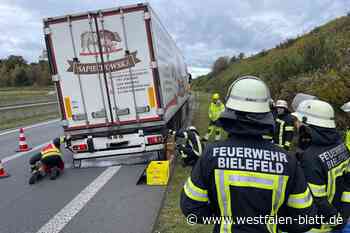 Lkw drohte umzustürzen: Autobahnkreuz Bielefeld mehrere Stunden gesperrt