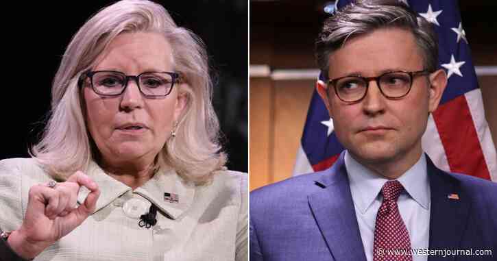 Liz Cheney Gets on Her High Horse to Bash 'Dangerous' Speaker Johnson