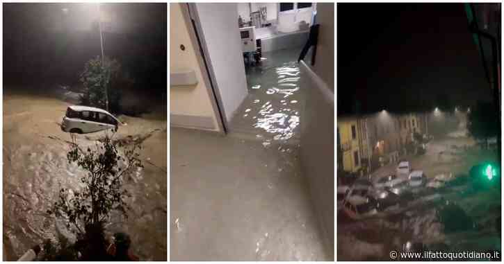 Nubifragio in Toscana, a Prato le auto vengono trascinate via dall’acqua. E si allaga anche l’ospedale di Pontedera – Video