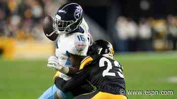 Titans' Burks 'moving' after being carted off field