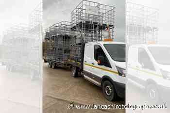 Driver stopped and reported for towing 'unstable' load on M6