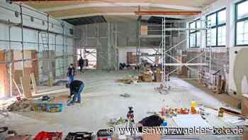 Sanierung der Gemeindehalle: Die Arbeiten in Sulz sind in vollem Gange